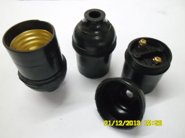 bocal para lampada com rosca plastico