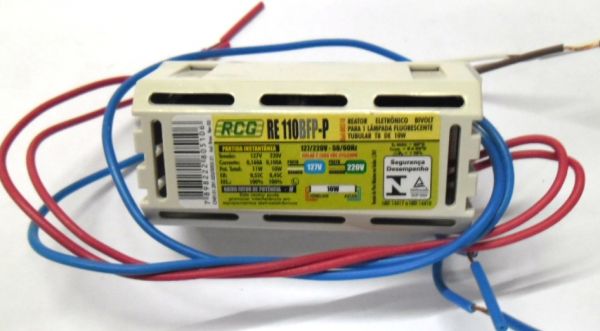 reator eletrônico de 1 a 10 w